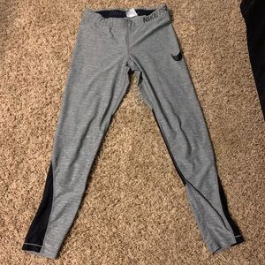 Grey Nike Pro Leggings